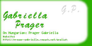 gabriella prager business card